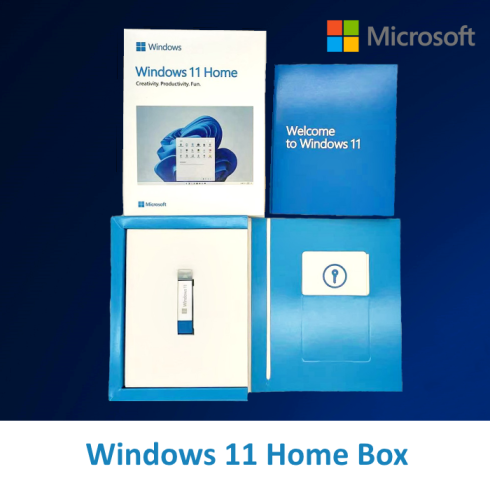 Microsoft Windows 11 Home 32/64-bit USB – top Box Pack